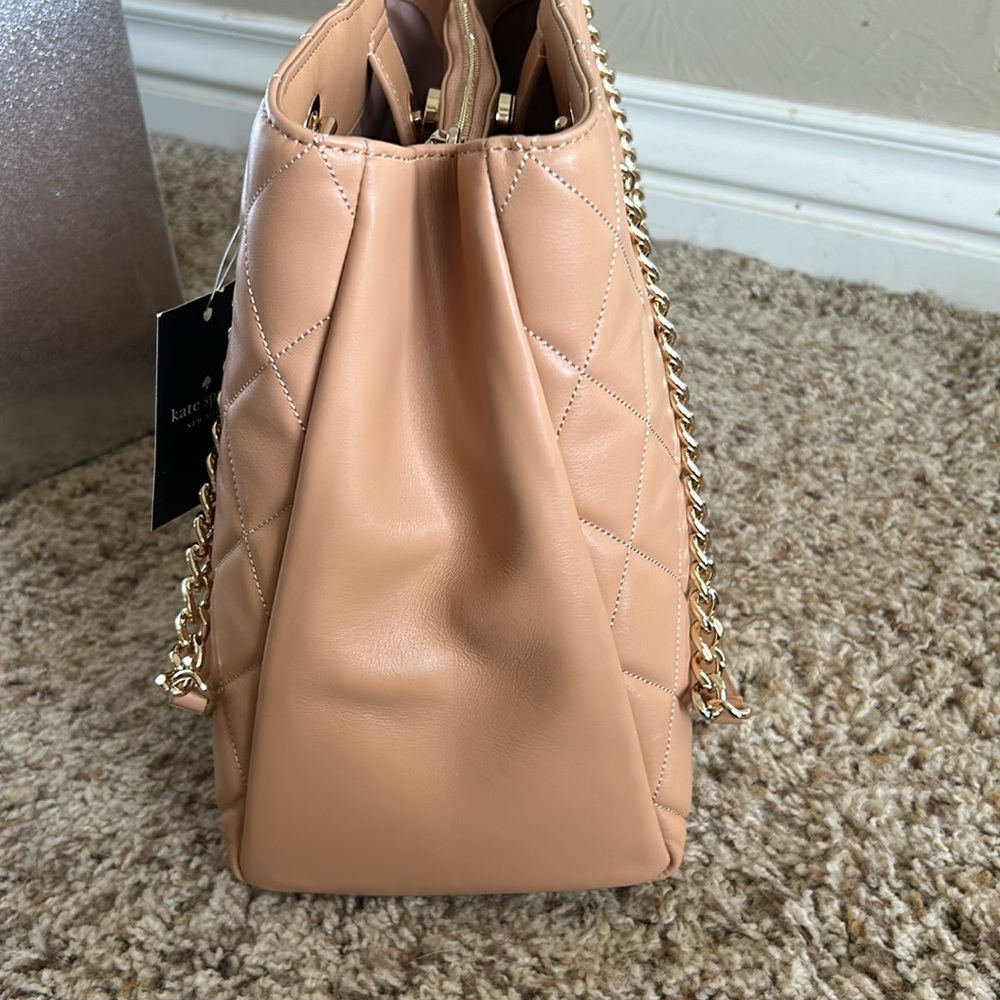 Kate Spade Tan Quilted Shoulder Bag - Picture 5 of 7